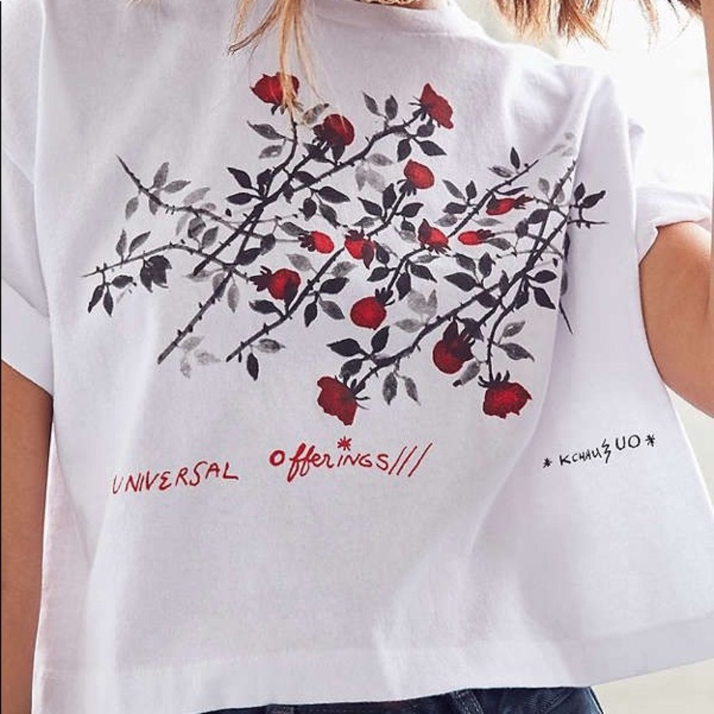 Urban Outfitter Cropped Graphic Tee